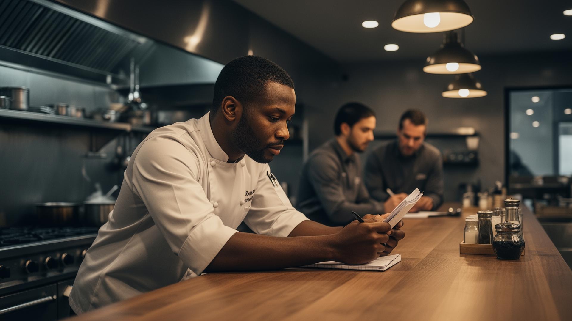 Executive diagnostic materials arranged for a positioning and performance review